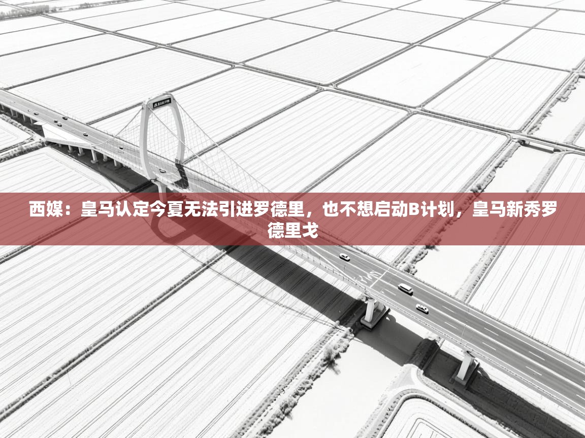 西媒：皇马认定今夏无法引进罗德里，也不想启动B计划，皇马新秀罗德里戈
